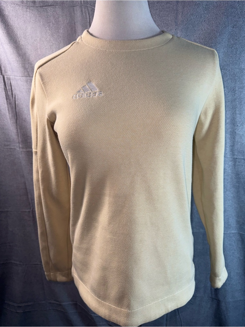 2392-adidas Women’s Crewneck Sweater in Light Beige